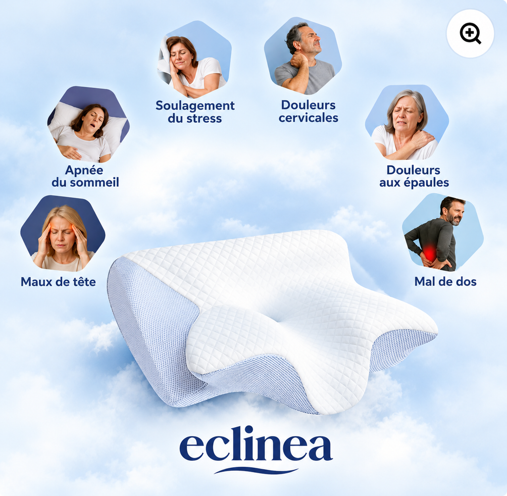 Dreamtex PRO - Oreiller cervical ergonomique