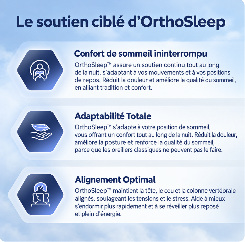 Dreamtex PRO - Oreiller cervical ergonomique