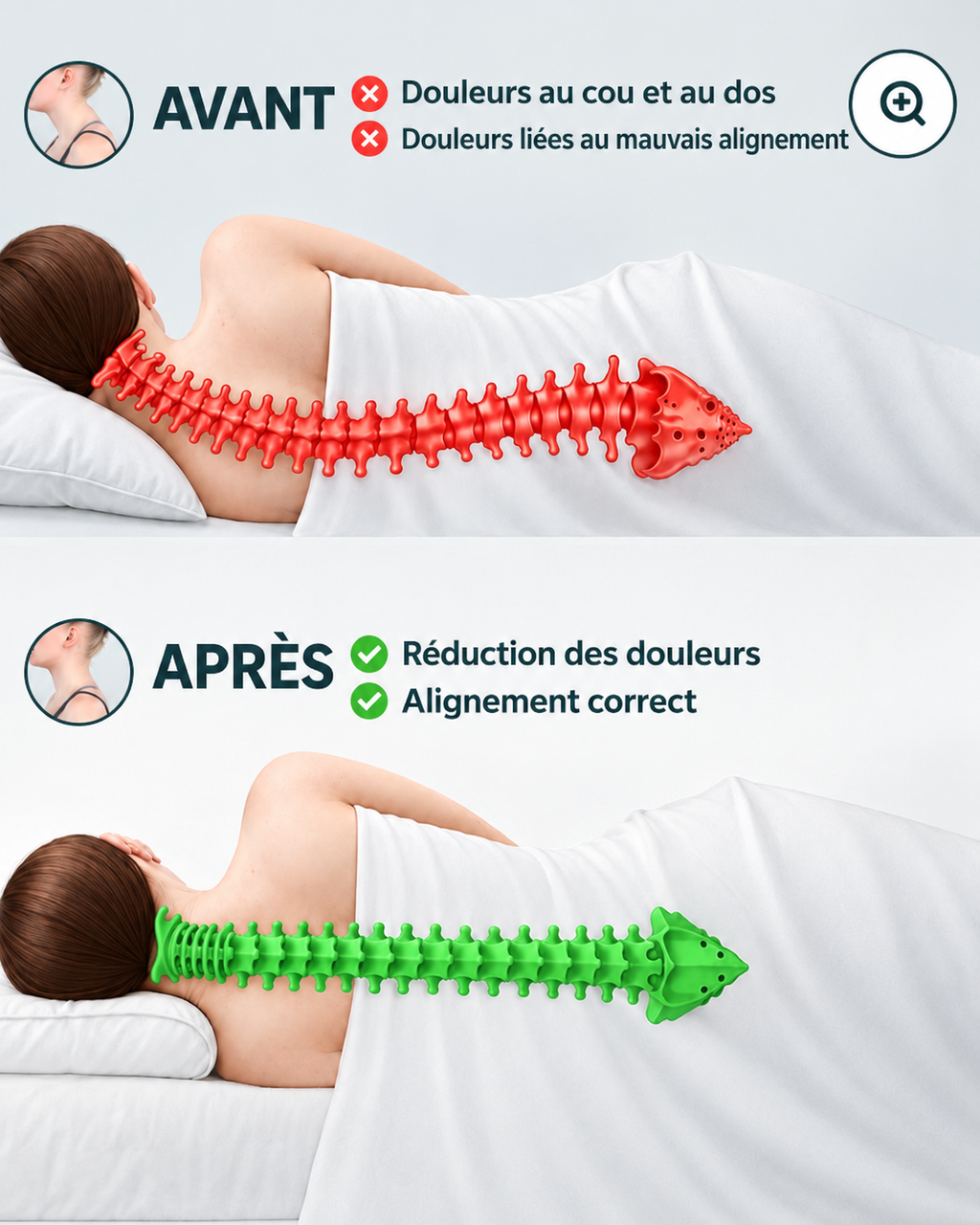 Dreamtex PRO - Oreiller cervical ergonomique