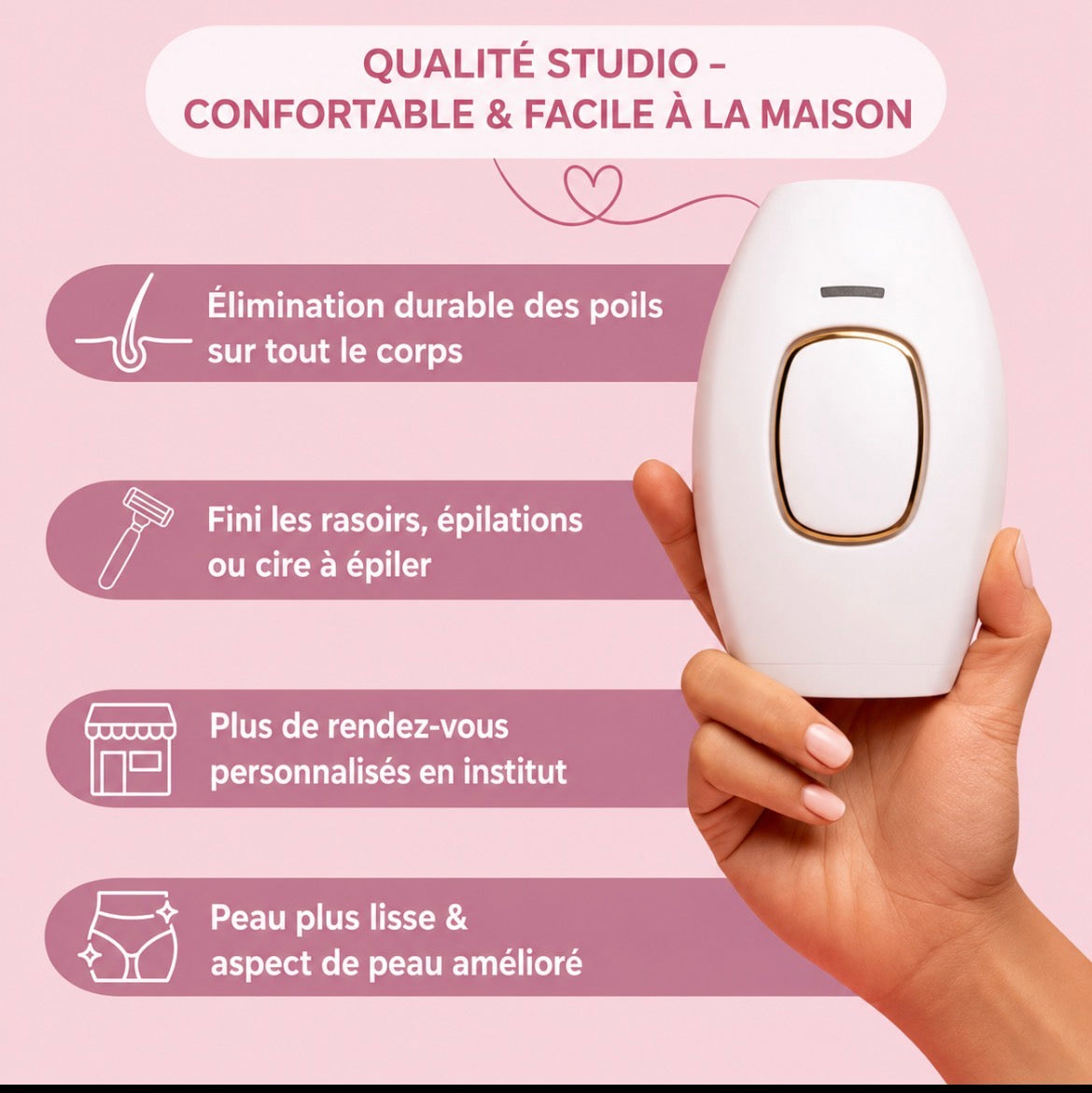 LUNARA PRO épilateur définitif